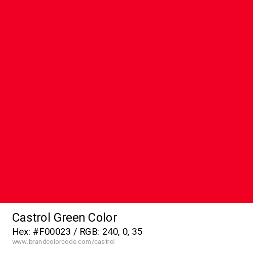 Castrol's Green color solid image preview