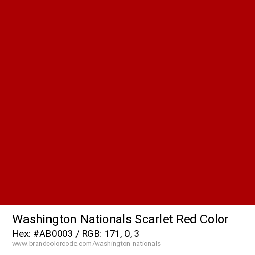 Washington Nationals's Scarlet Red color solid image preview