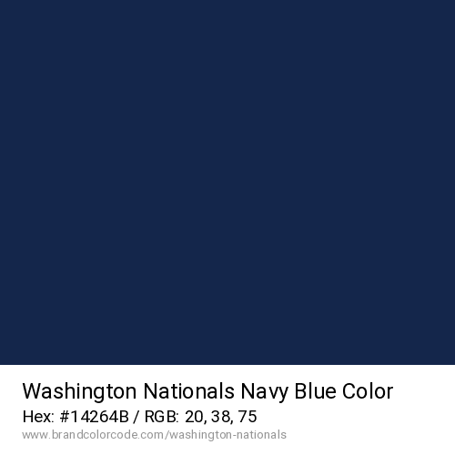 Washington Nationals's Navy Blue color solid image preview