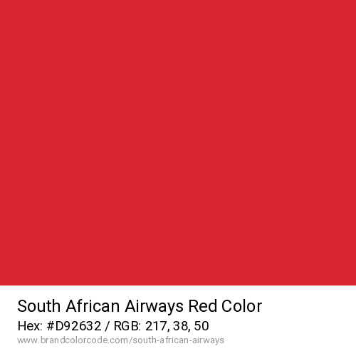 South African Airways's Red color solid image preview