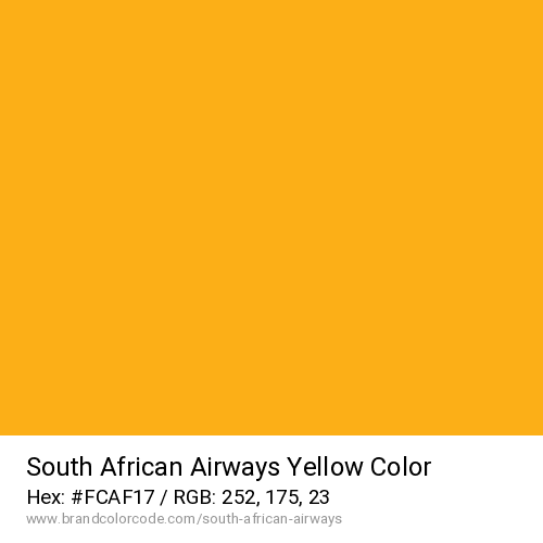 South African Airways's Yellow color solid image preview