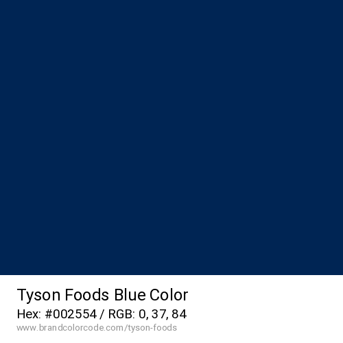 Tyson Foods's Blue color solid image preview