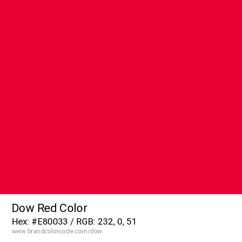 Dow's Red color solid image preview