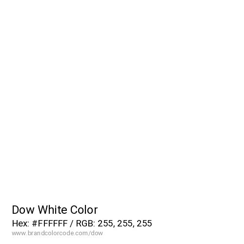 Dow's White color solid image preview