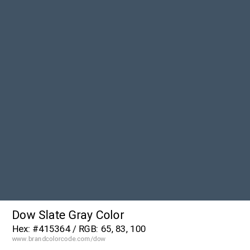 Dow's Slate Gray color solid image preview