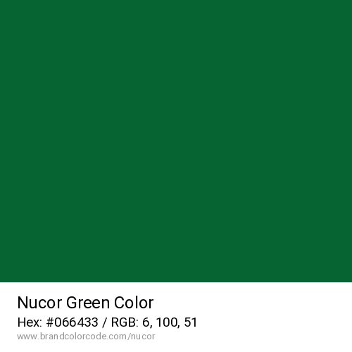 Nucor's Green color solid image preview