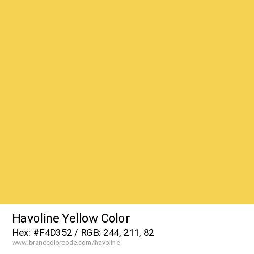 Havoline's Yellow color solid image preview