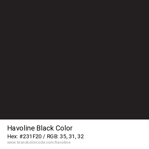 Havoline's Black color solid image preview