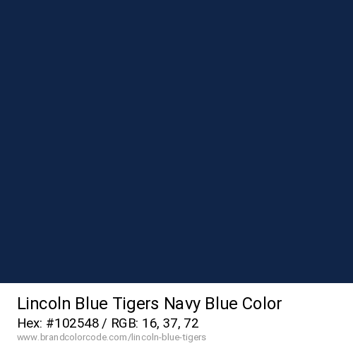 Lincoln Blue Tigers's Navy Blue color solid image preview