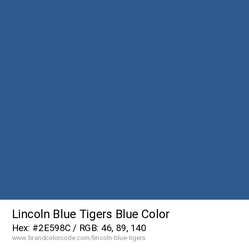 Lincoln Blue Tigers's Blue color solid image preview