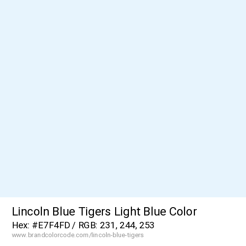 Lincoln Blue Tigers's Light Blue color solid image preview