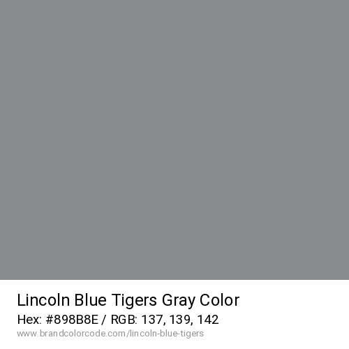 Lincoln Blue Tigers's Gray color solid image preview