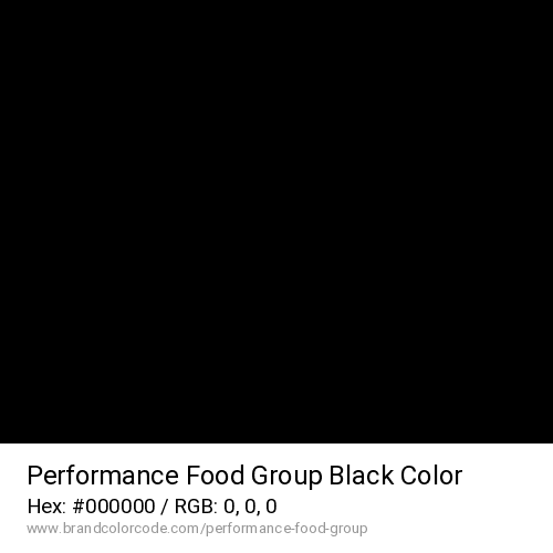 Performance Food Group's Black color solid image preview