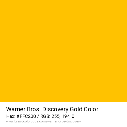 Warner Bros. Discovery's Gold color solid image preview