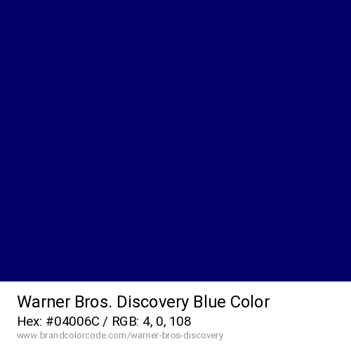 Warner Bros. Discovery's Blue color solid image preview