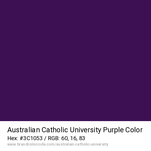 Australian Catholic University's Purple color solid image preview