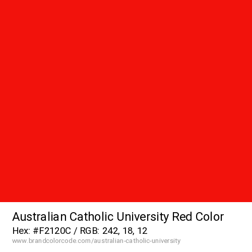 Australian Catholic University's Red color solid image preview