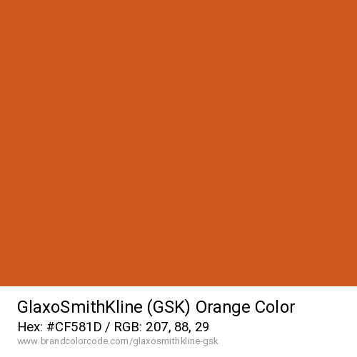 GlaxoSmithKline (GSK)'s Orange color solid image preview