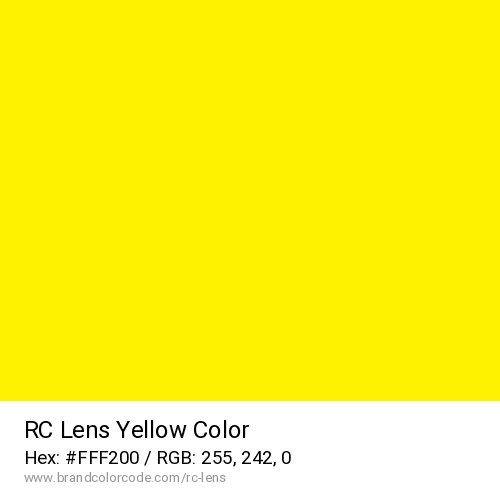 RC Lens's Yellow color solid image preview