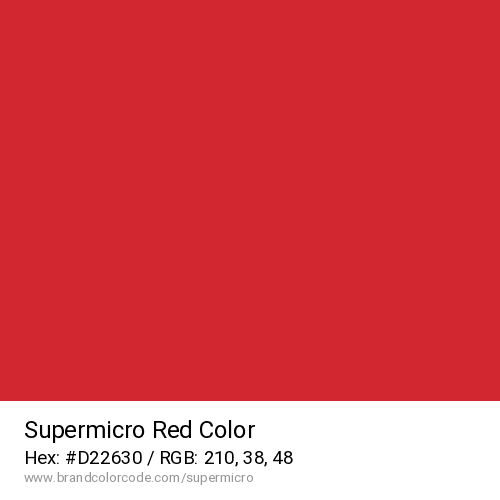 Supermicro's Red color solid image preview