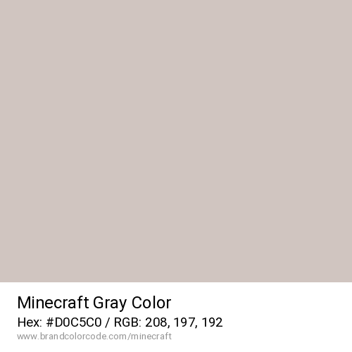 Minecraft's Gray color solid image preview