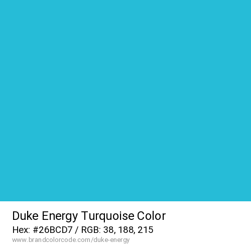 Duke Energy's Turquoise color solid image preview