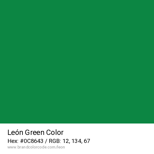 León's Green color solid image preview
