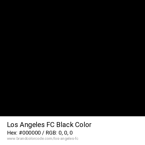 Los Angeles FC's Black color solid image preview