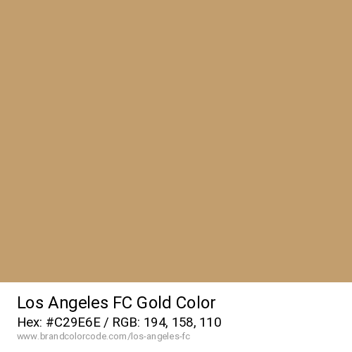 Los Angeles FC's Gold color solid image preview
