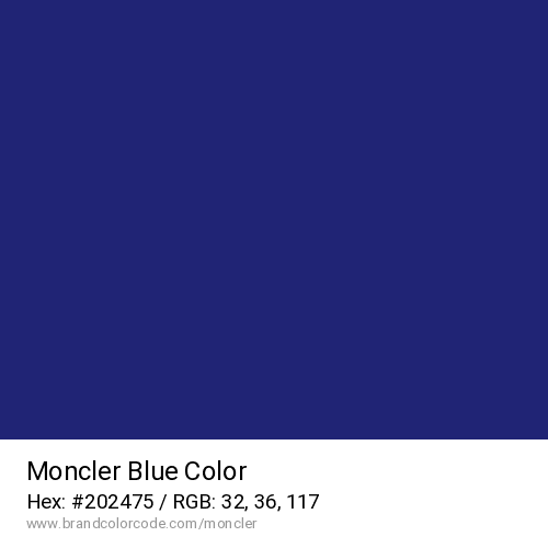 Moncler's Blue color solid image preview