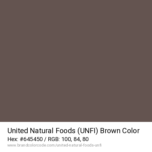 United Natural Foods (UNFI)'s Brown color solid image preview