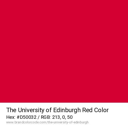 The University of Edinburgh's Red color solid image preview