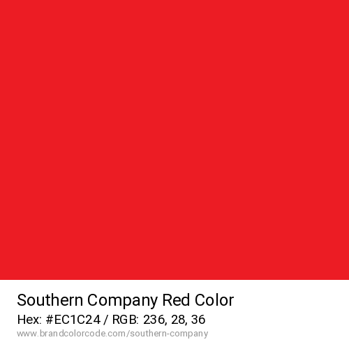 Southern Company's Red color solid image preview