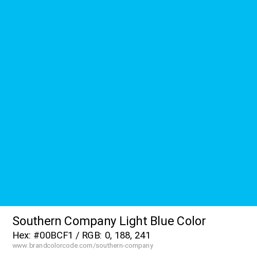 Southern Company's Light Blue color solid image preview