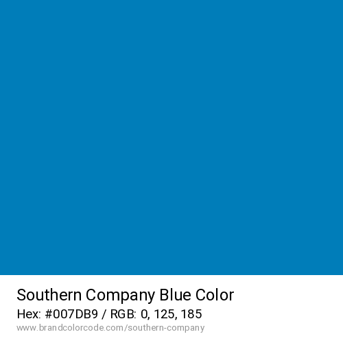 Southern Company's Blue color solid image preview