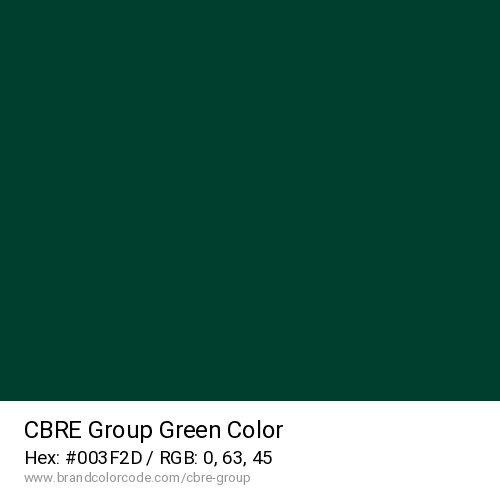 CBRE Group's Green color solid image preview