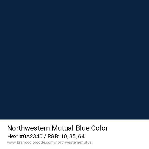 Northwestern Mutual's Blue color solid image preview