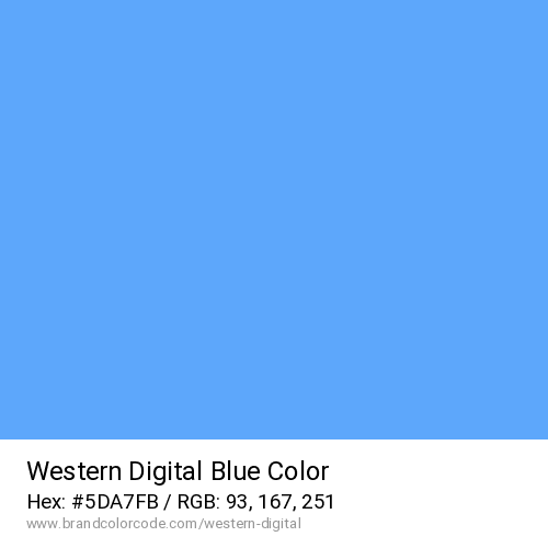 Western Digital's Blue color solid image preview