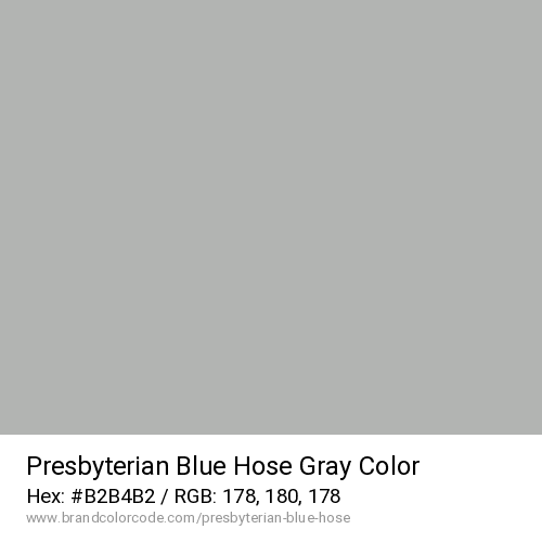 Presbyterian Blue Hose's Gray color solid image preview