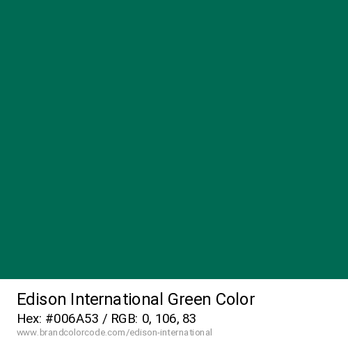Edison International's Green color solid image preview