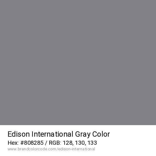 Edison International's Gray color solid image preview