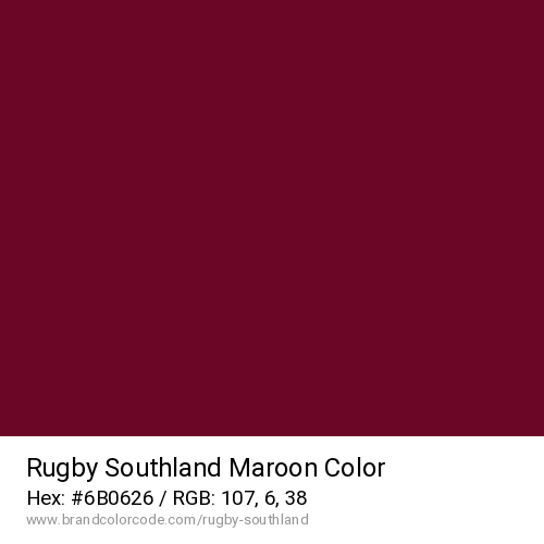 Rugby Southland's Maroon color solid image preview