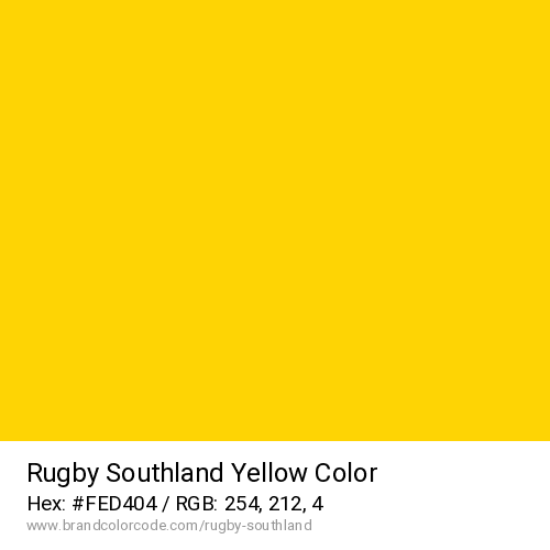 Rugby Southland's Yellow color solid image preview