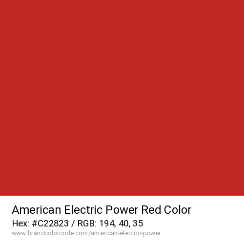 American Electric Power's Red color solid image preview