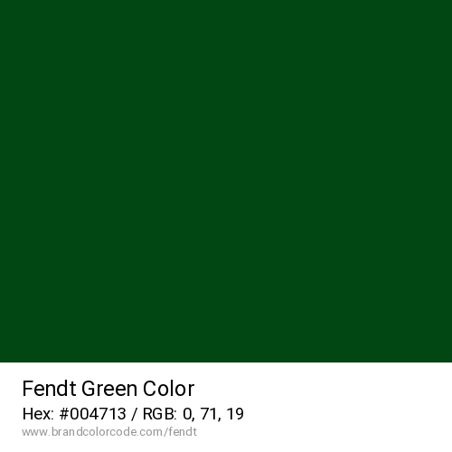 Fendt's Green color solid image preview