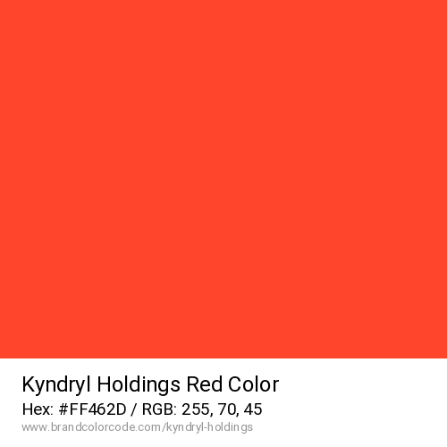 Kyndryl Holdings's Red color solid image preview