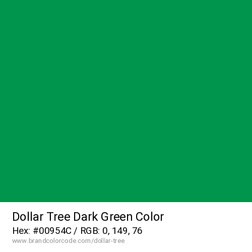 Dollar Tree's Dark Green color solid image preview
