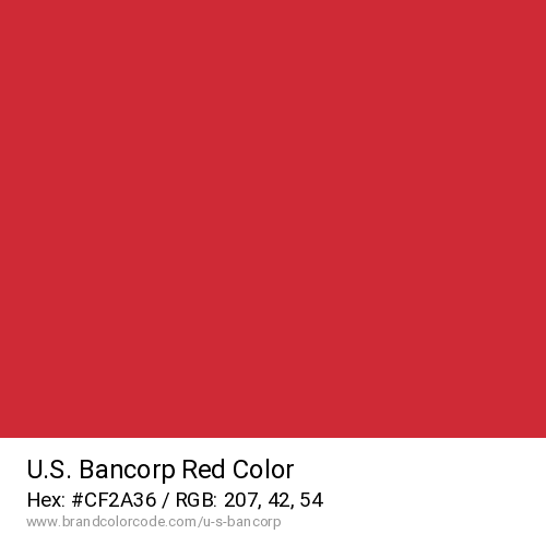 U.S. Bancorp's Red color solid image preview