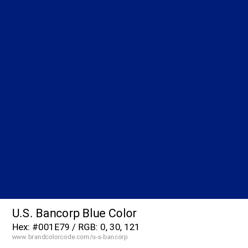 U.S. Bancorp's Blue color solid image preview
