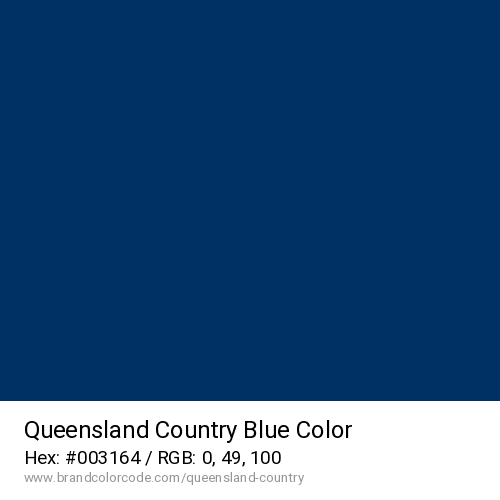 Queensland Country's Blue color solid image preview